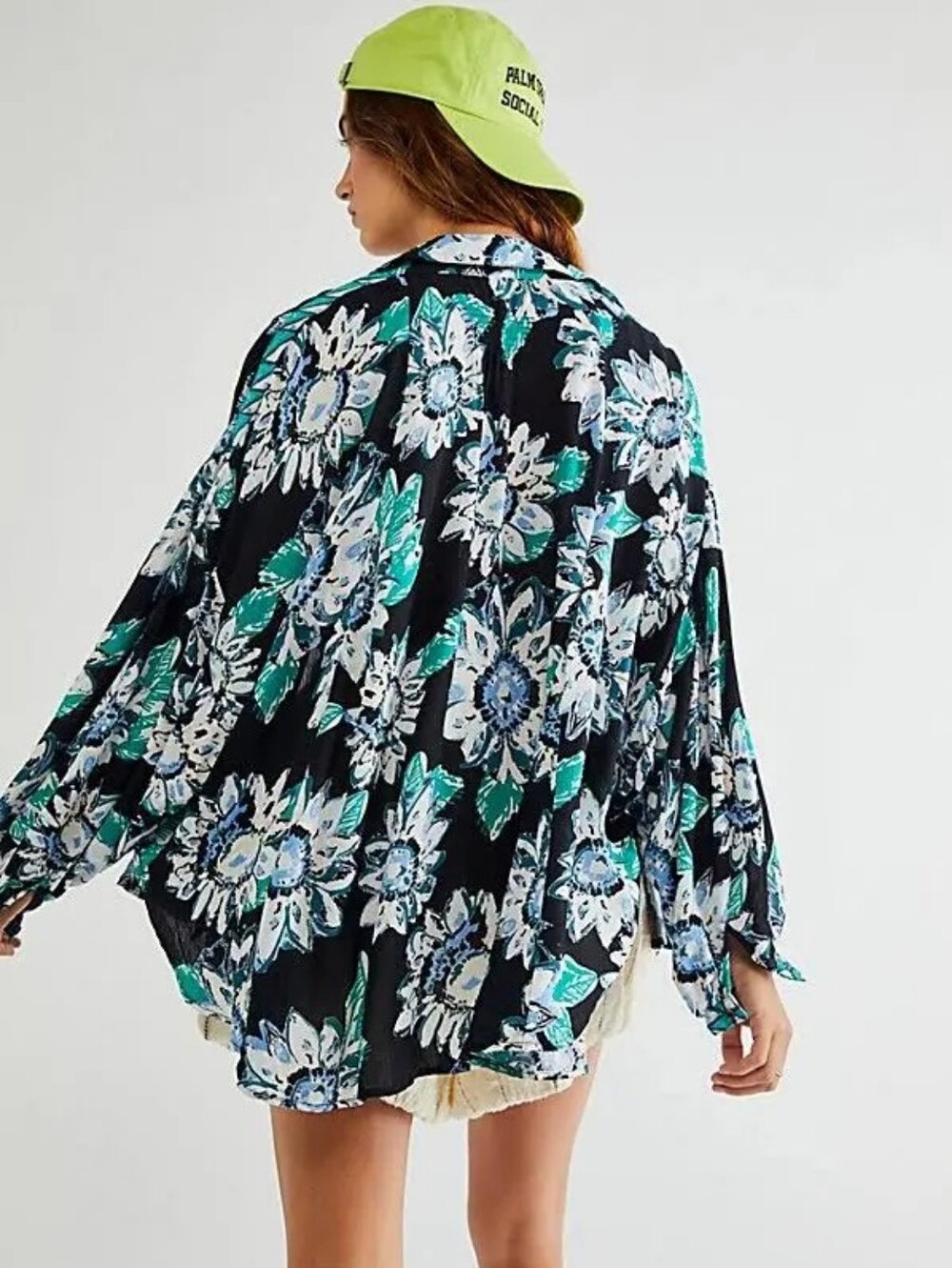 Free People Good Vibrations Printed Blouse